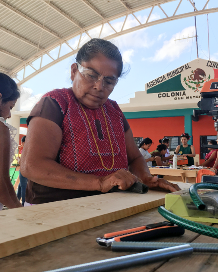 women working with wood